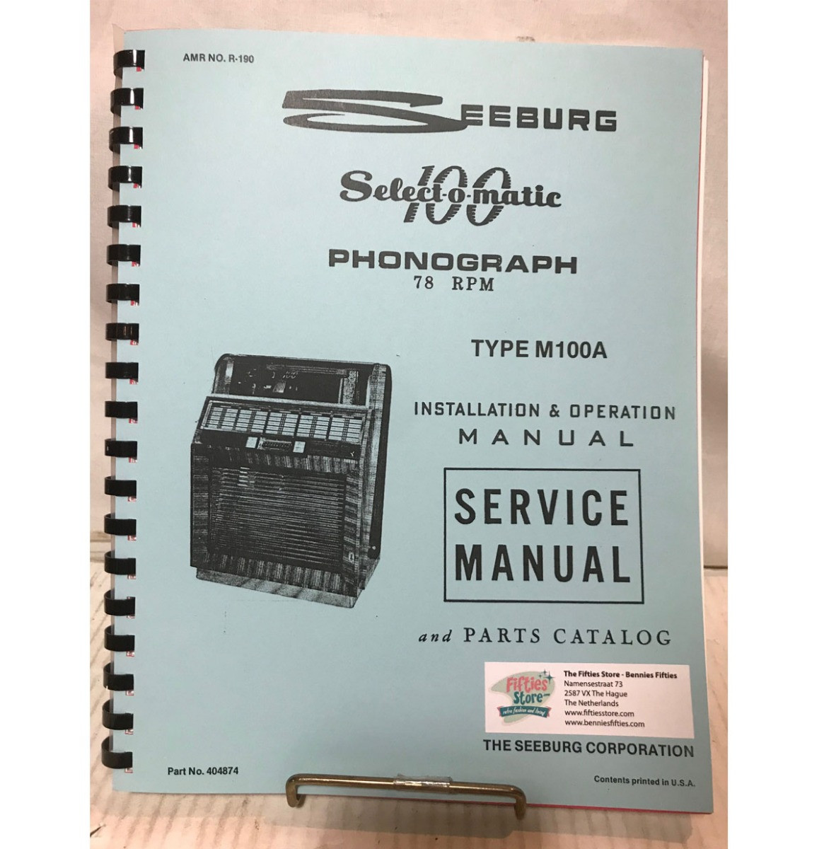 Seeburg M100A Jukebox Installation And Operation Manual