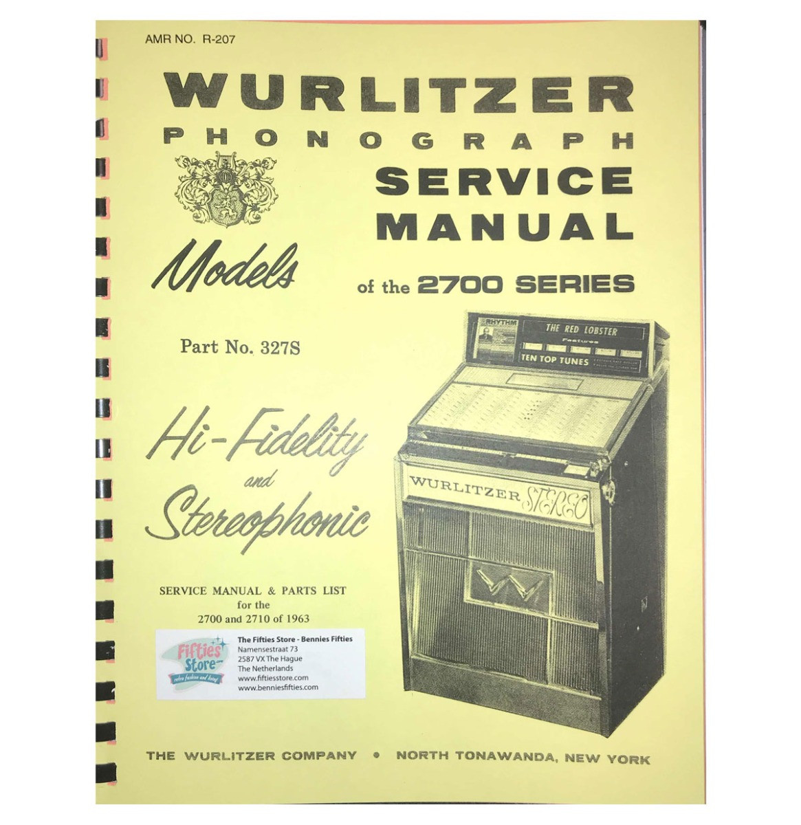Wurlitzer 2700 Jukebox Service Manual