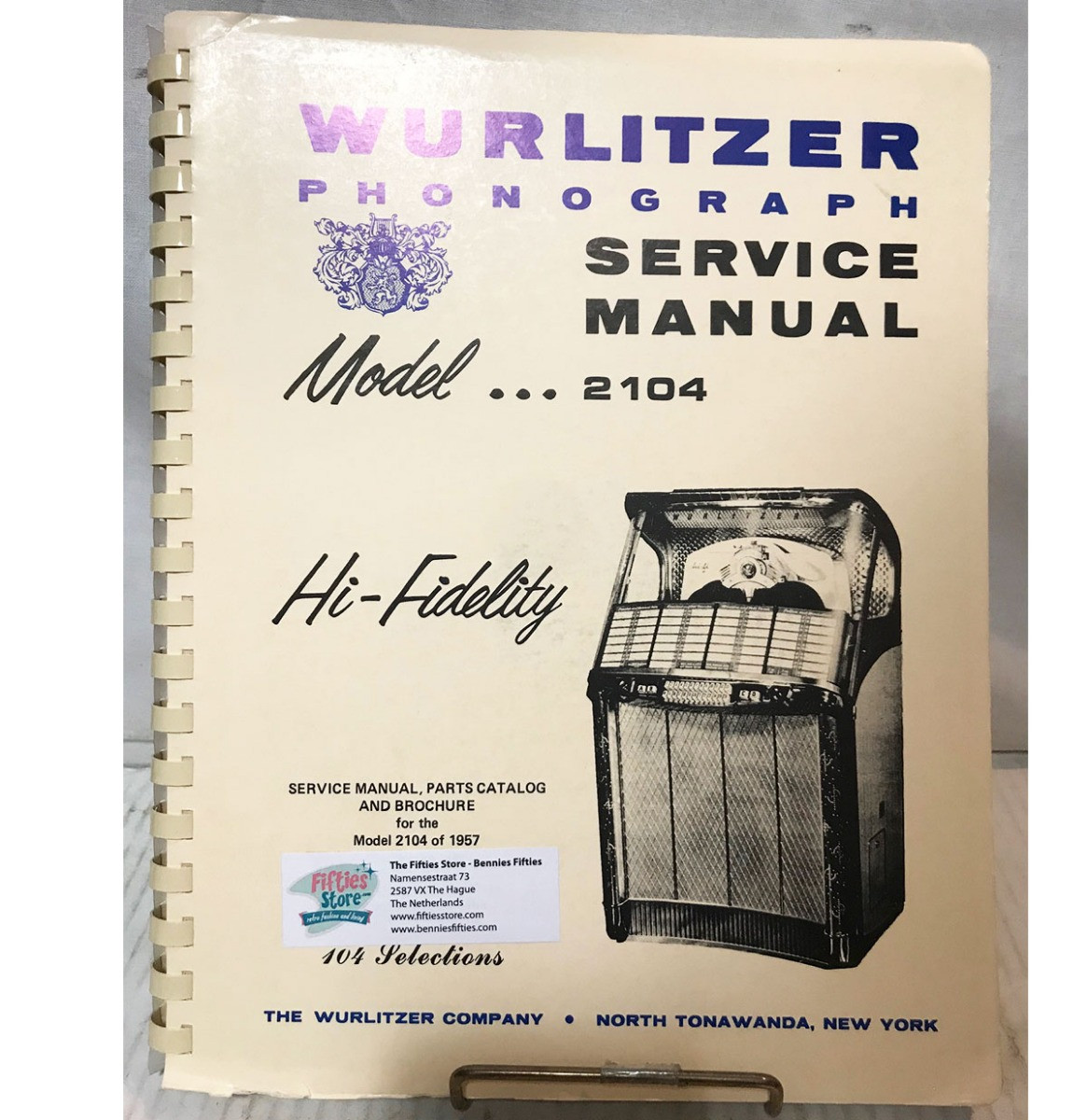 Service Manual - Wurlitzer Jukebox Model 2104
