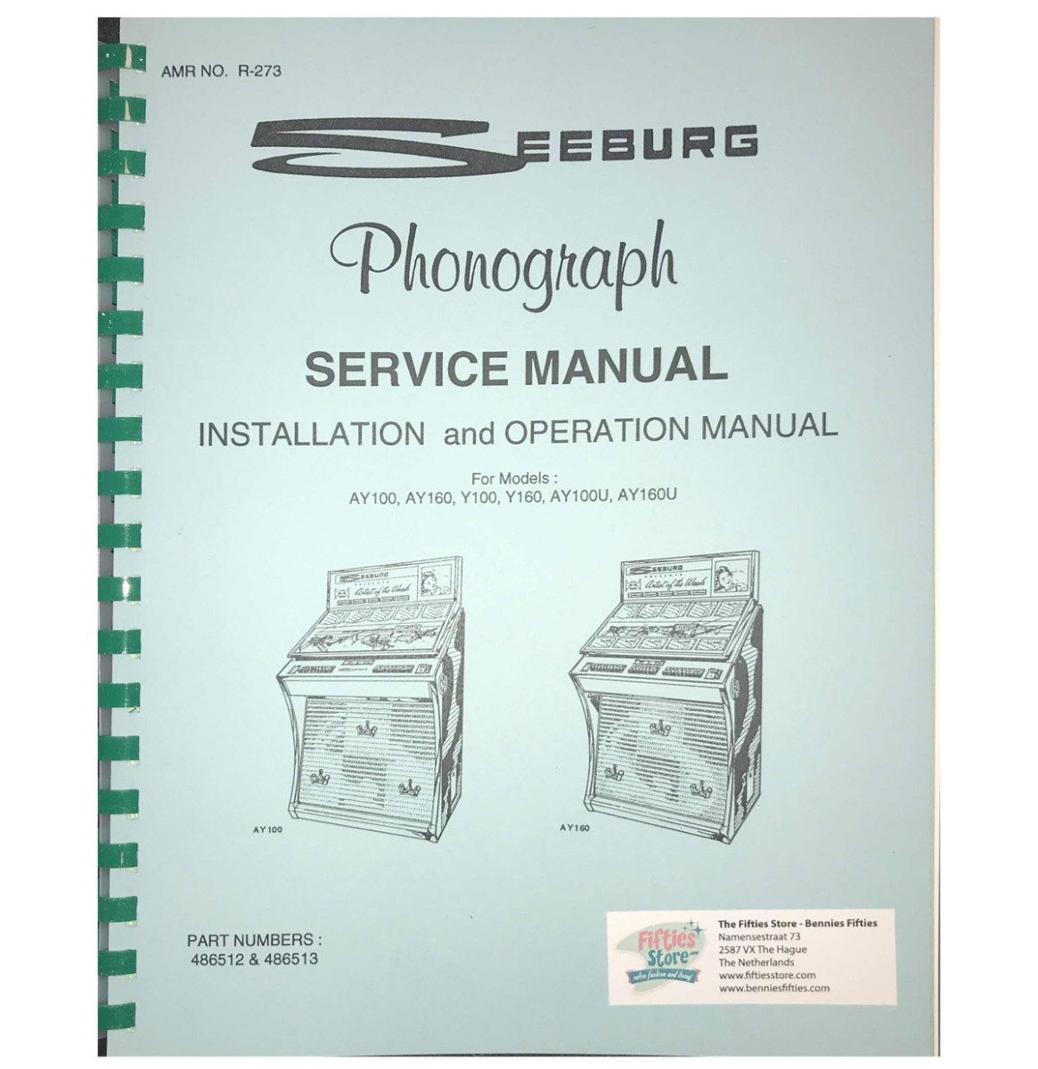 Seeburg Models AY100, AY160, Y100, Y160, AY100U & AY160U Jukebox Service Manual