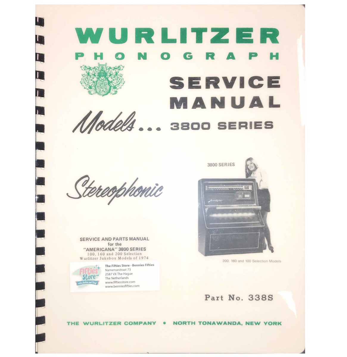 Wurlitzer 3800 Americana Jukebox Service Manual
