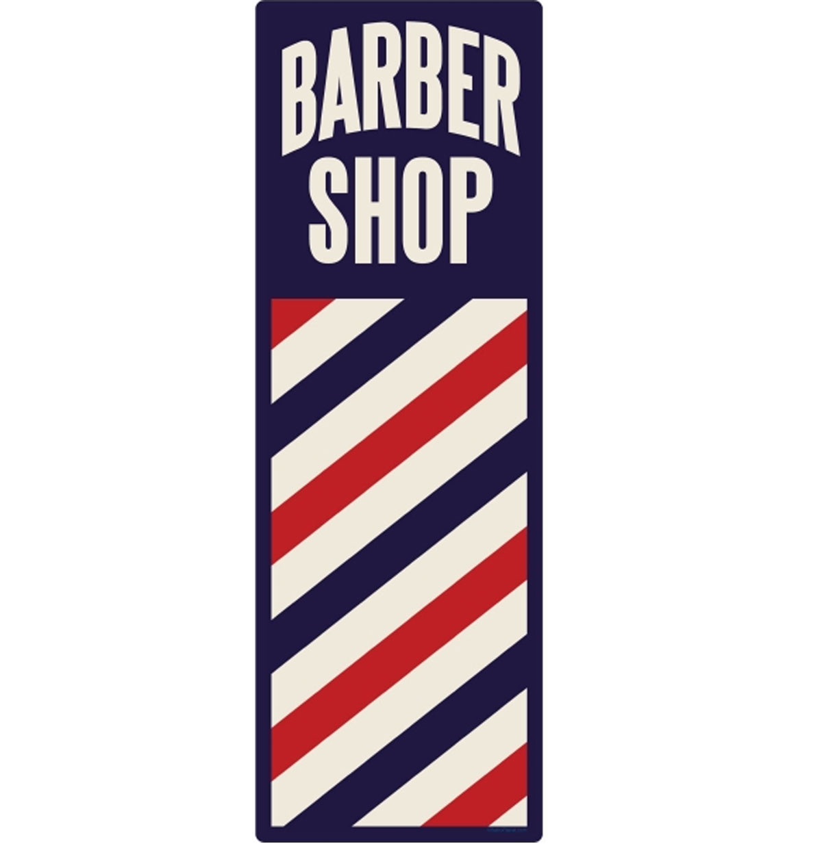 Barber Shop Zwaar Metalen Bord 50 x 13 cm