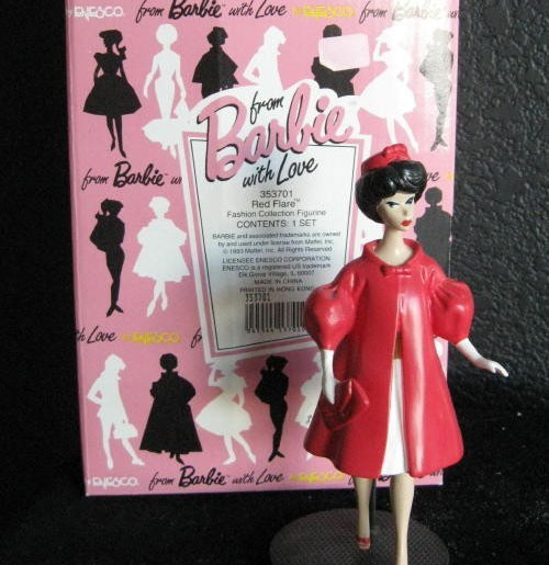 Barbie Beeldje 1962 Red Flare