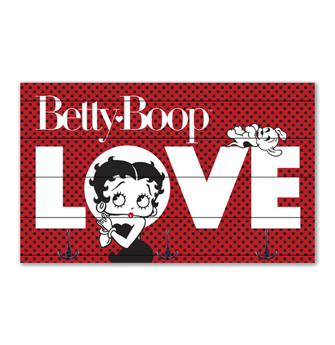 Betty Boop - Houten Kapstok - 50 x 30 cm