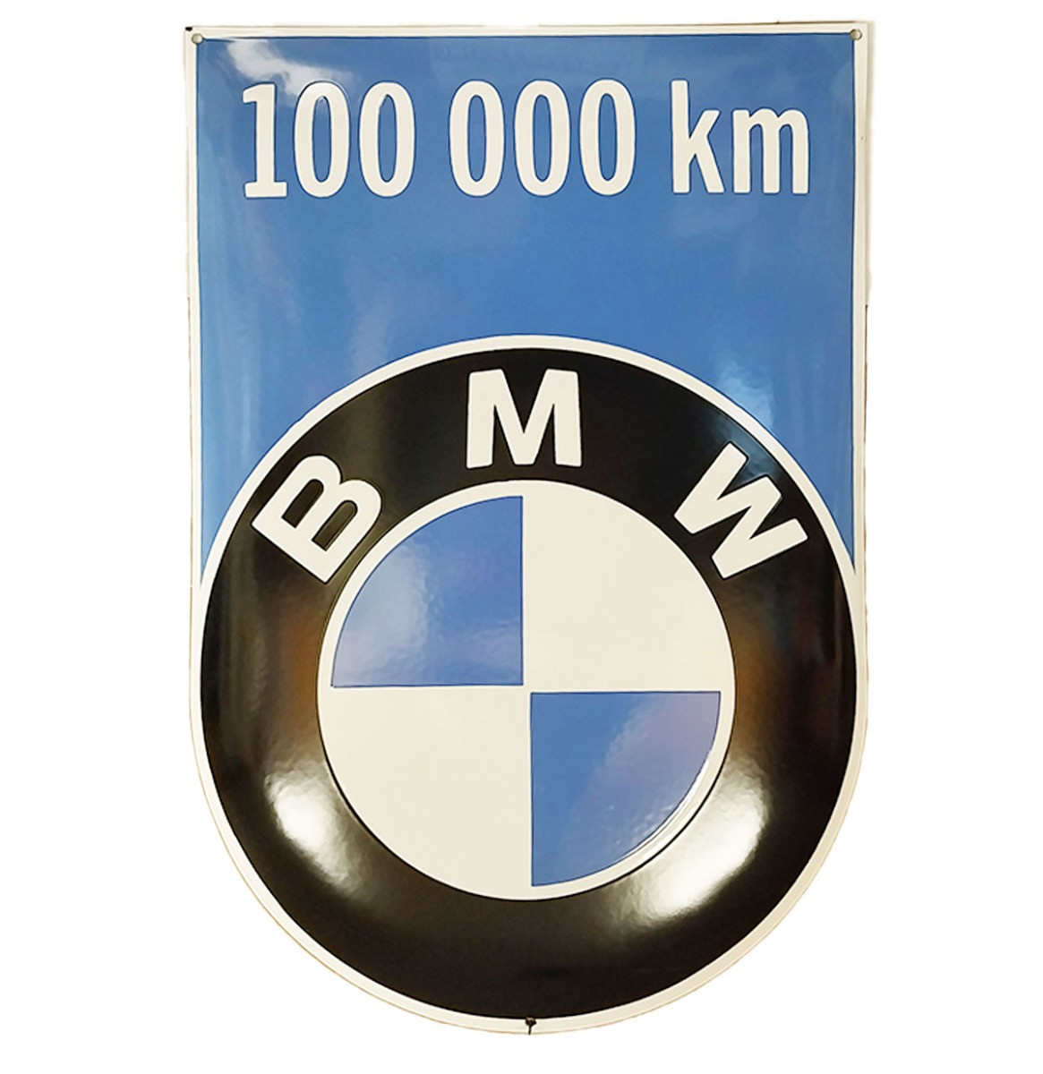 BMW 100 000km Emaille Bord - 60 x 41cm