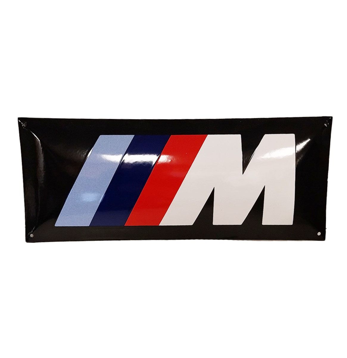 BMW M Logo Emaille Bord - 50 x 20cm