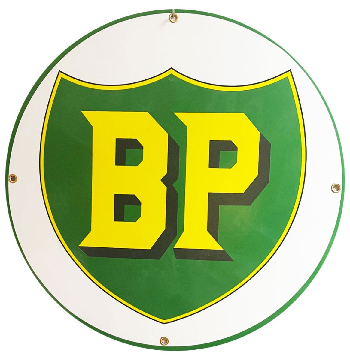 BP Logo Rond Emaille Bord 30 cm