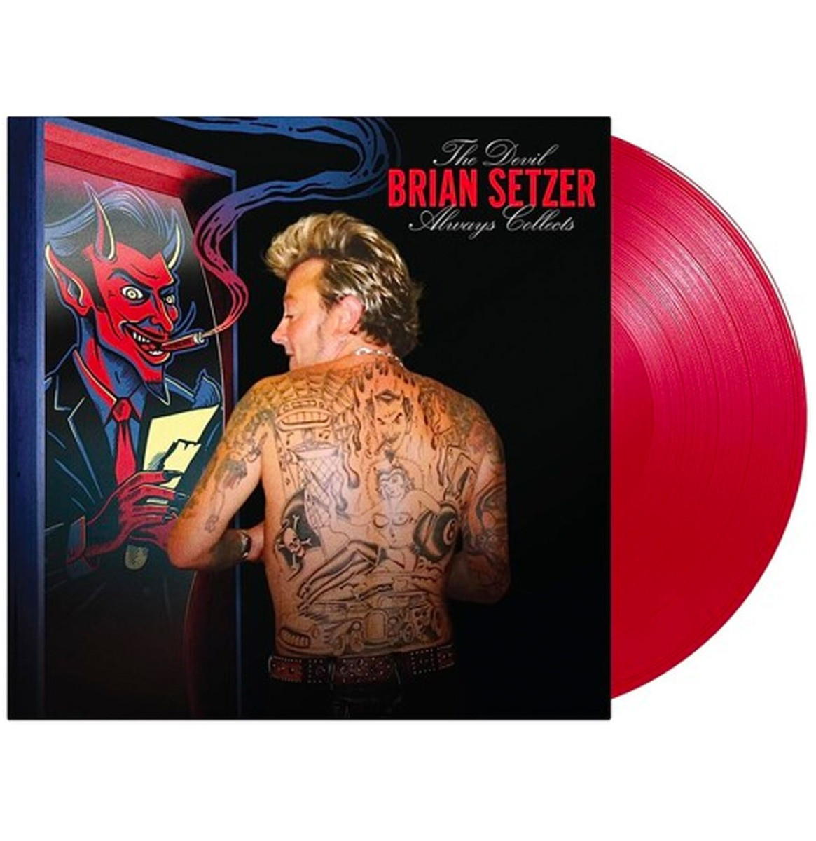 Brian Setzer - The Devil Always Collects (Gekleurd Vinyl) LP