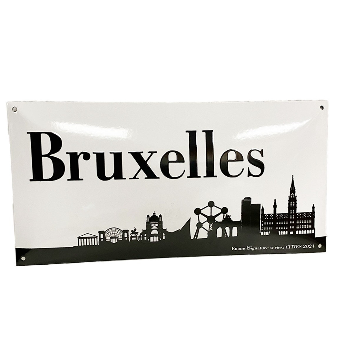 Brussel Emaille Bord - 50 x 25cm