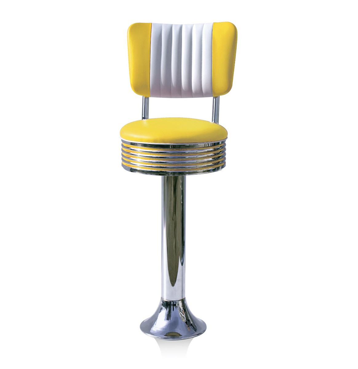 Bar stool BS-27 CB Yellow-Hout