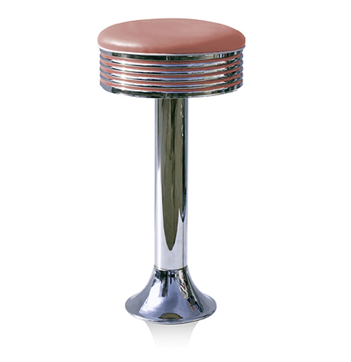 Bar Stool BS-27 Dusty Rose-Hout