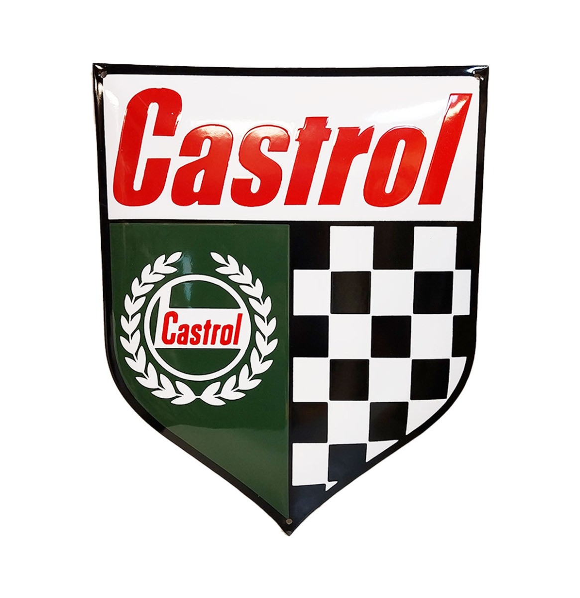 Castrol Racing Emaille Bord - 44 x 35cm