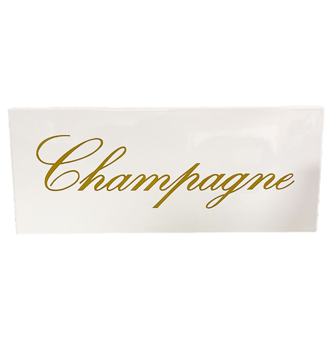 Champagne Emaille Bord - 50 x 20cm
