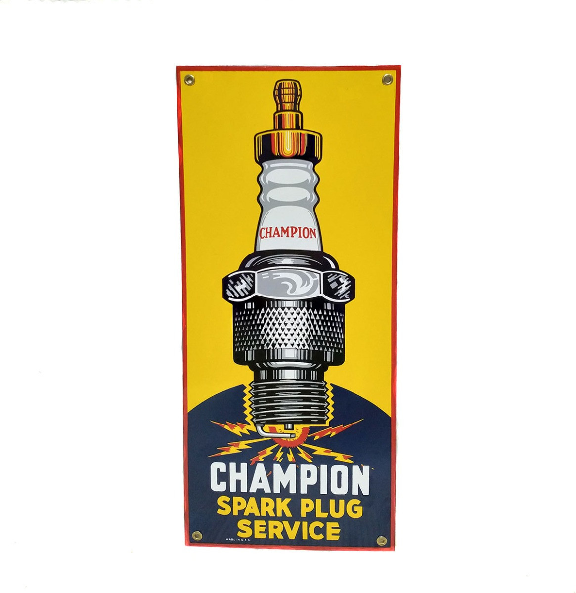 Champion Spark Plug Service Emaille Bord