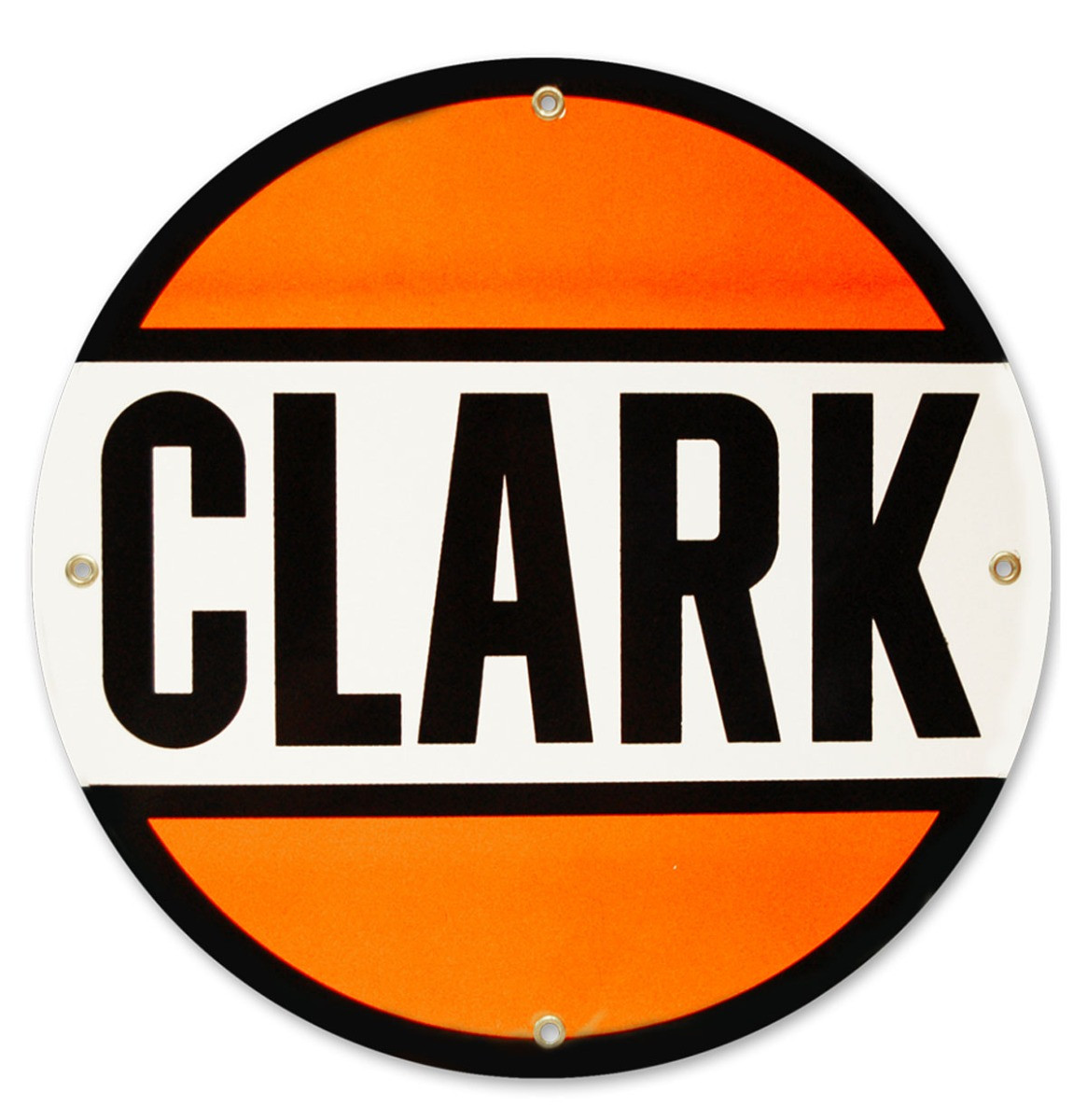 Clark Gasoline Logo Emaille Bord 12" / 30 cm