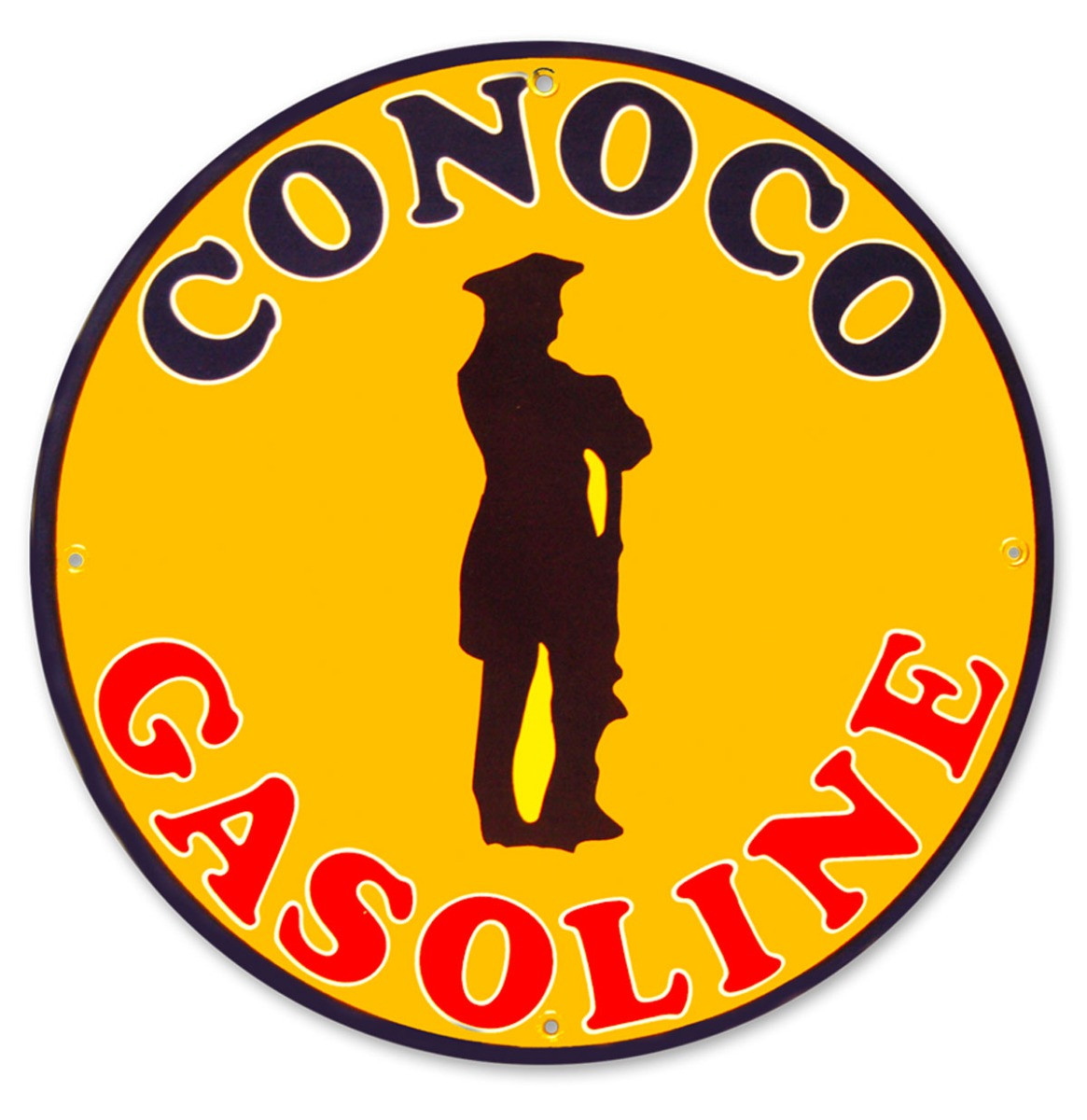 Conoco Gasoline Emaille Bord 30 cm