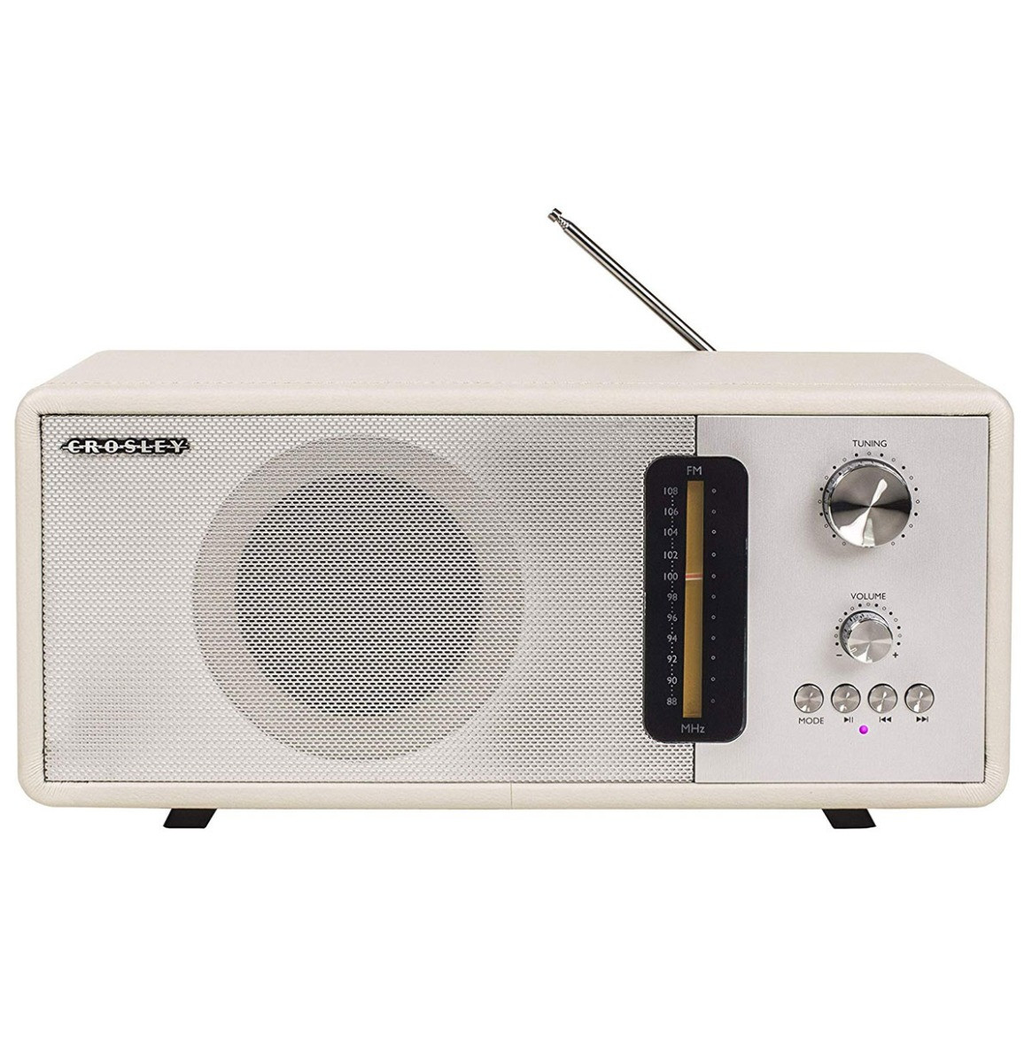 Crosley CR3037A-WS Harmony Moderne Bluetooth FM Tafeltop Radio - White Sand