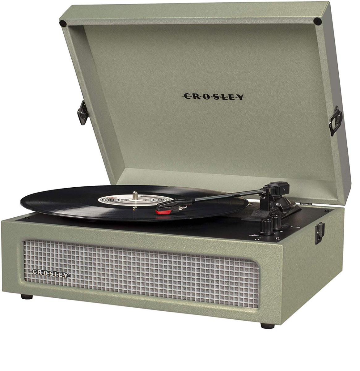 Crosley Voyager Portable Retro Platenspeler - Sage BLUETOOTH IN/OUT