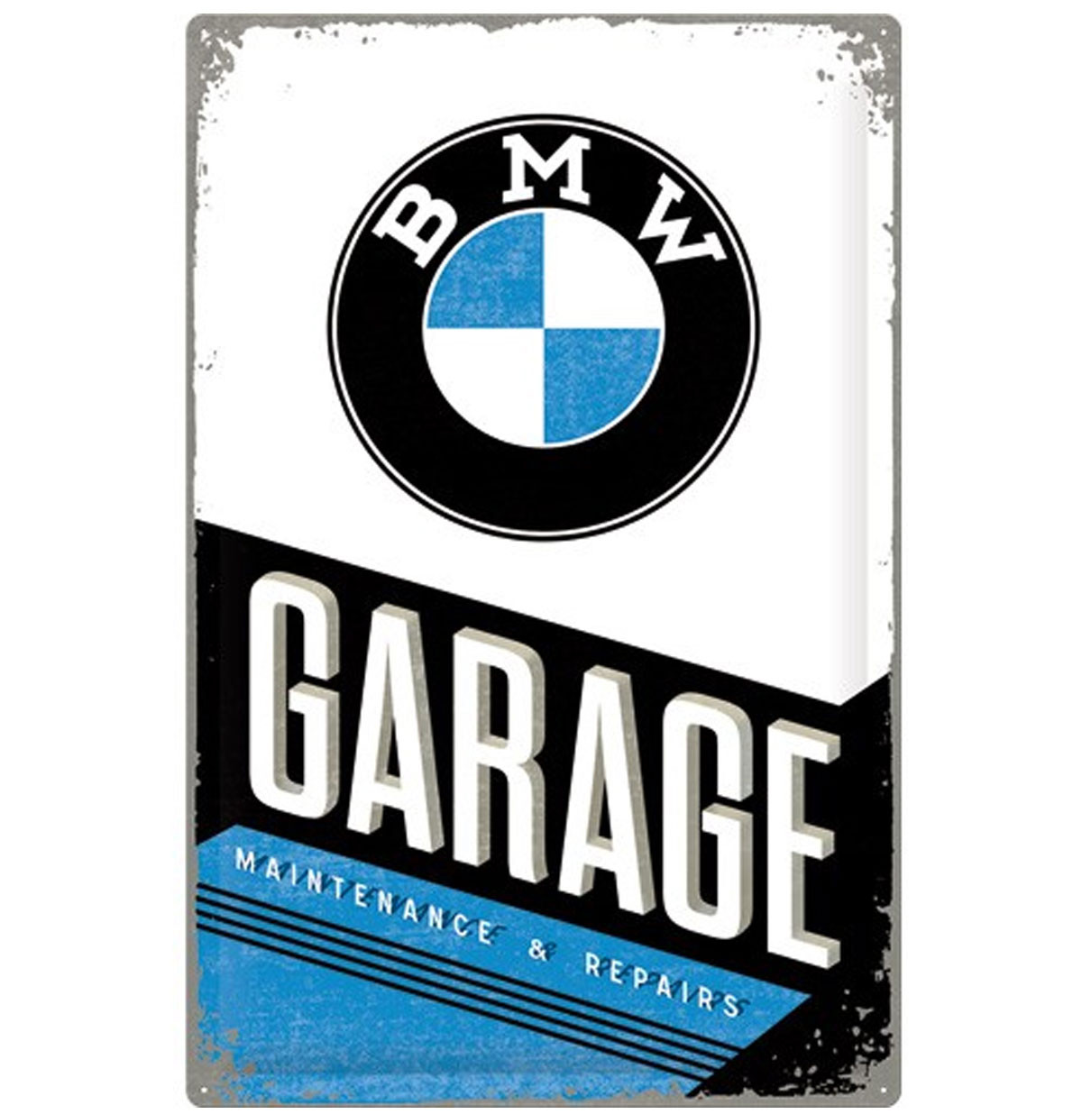 BMW Garage Maintenance & Repairs Metalen Bord 40 x 60 cm