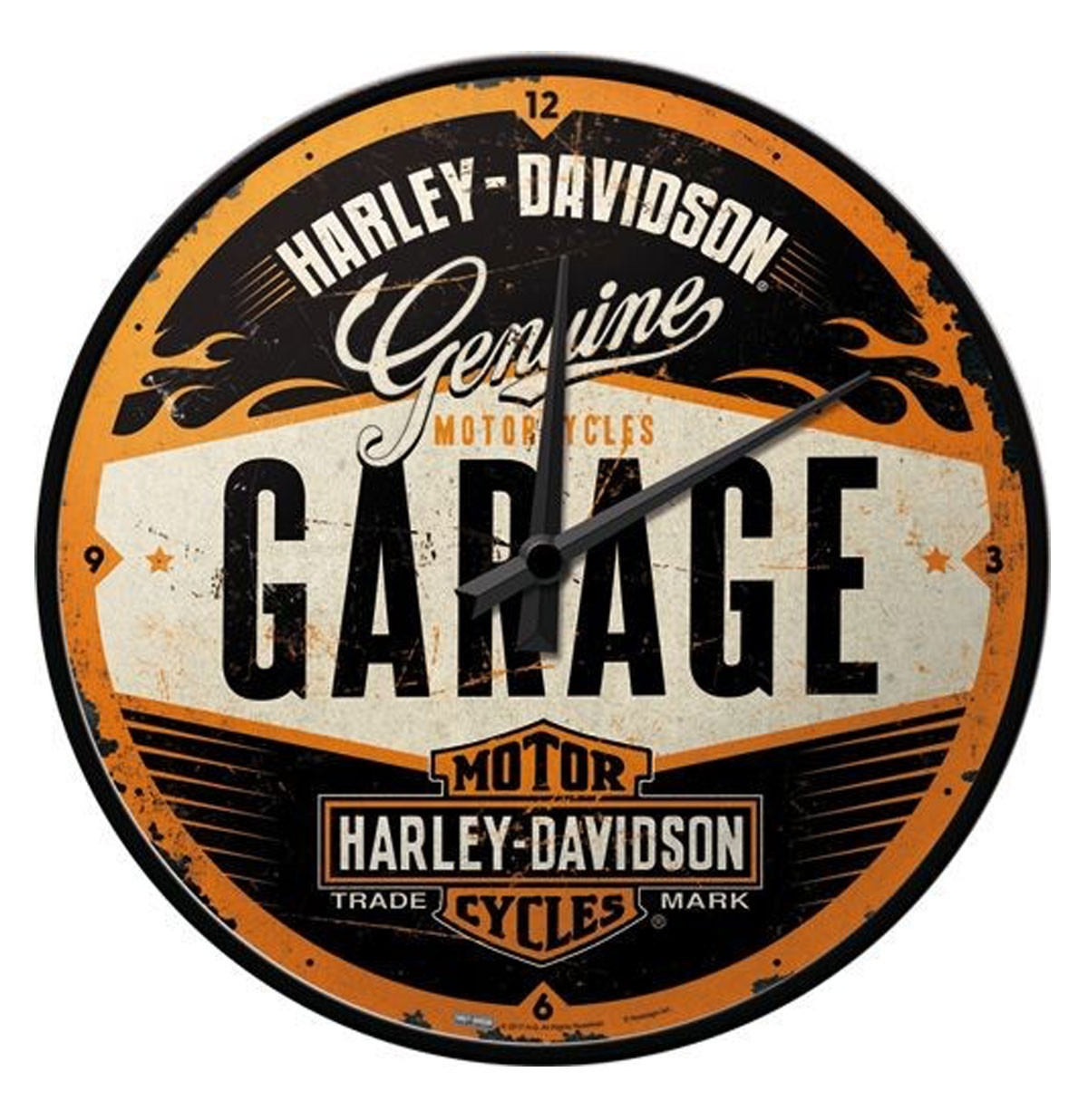 Harley-Davidson Garage Wandklok
