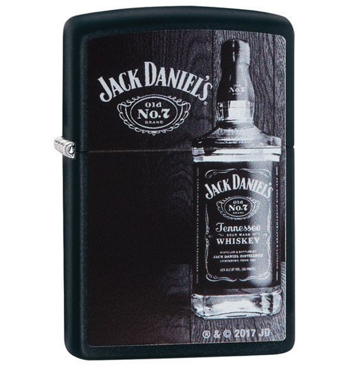 Jack Daniel&apos;s Whiskey Fles Zwarte Zippo Aansteker