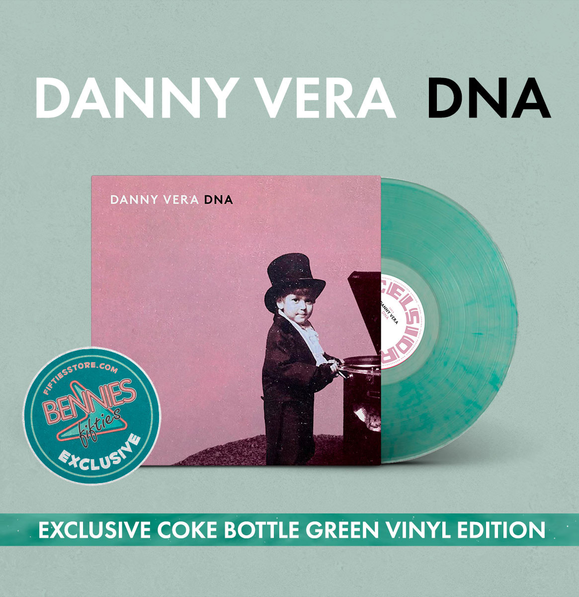 Danny Vera - DNA (Gekleurd Vinyl) (Bennies Fifties Exclusief) LP