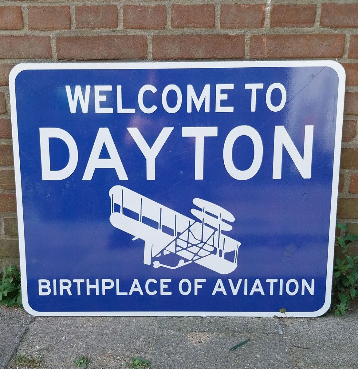 Welcome to Dayton Straat Bord - Origineel - 61 x 76cm