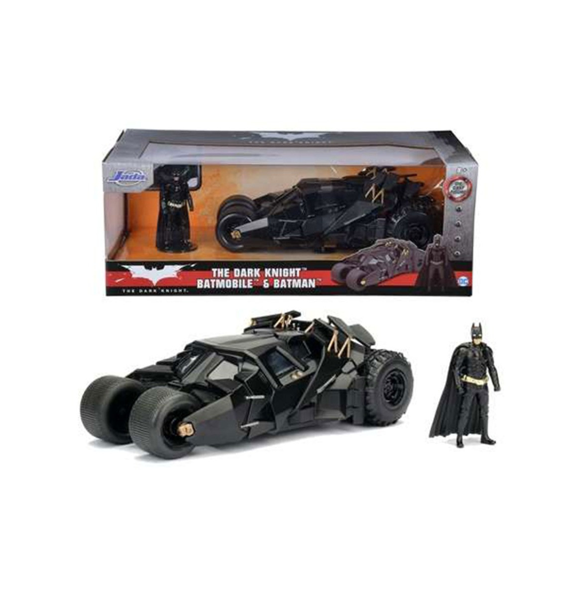 DC Comics: The Dark Knight - Batmobile and Batman 1:24 Schaal Set