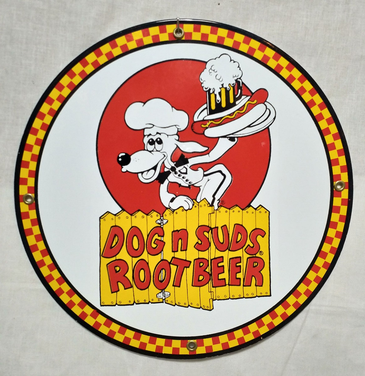 Dog n Suds Rootbeer Emaille Bord