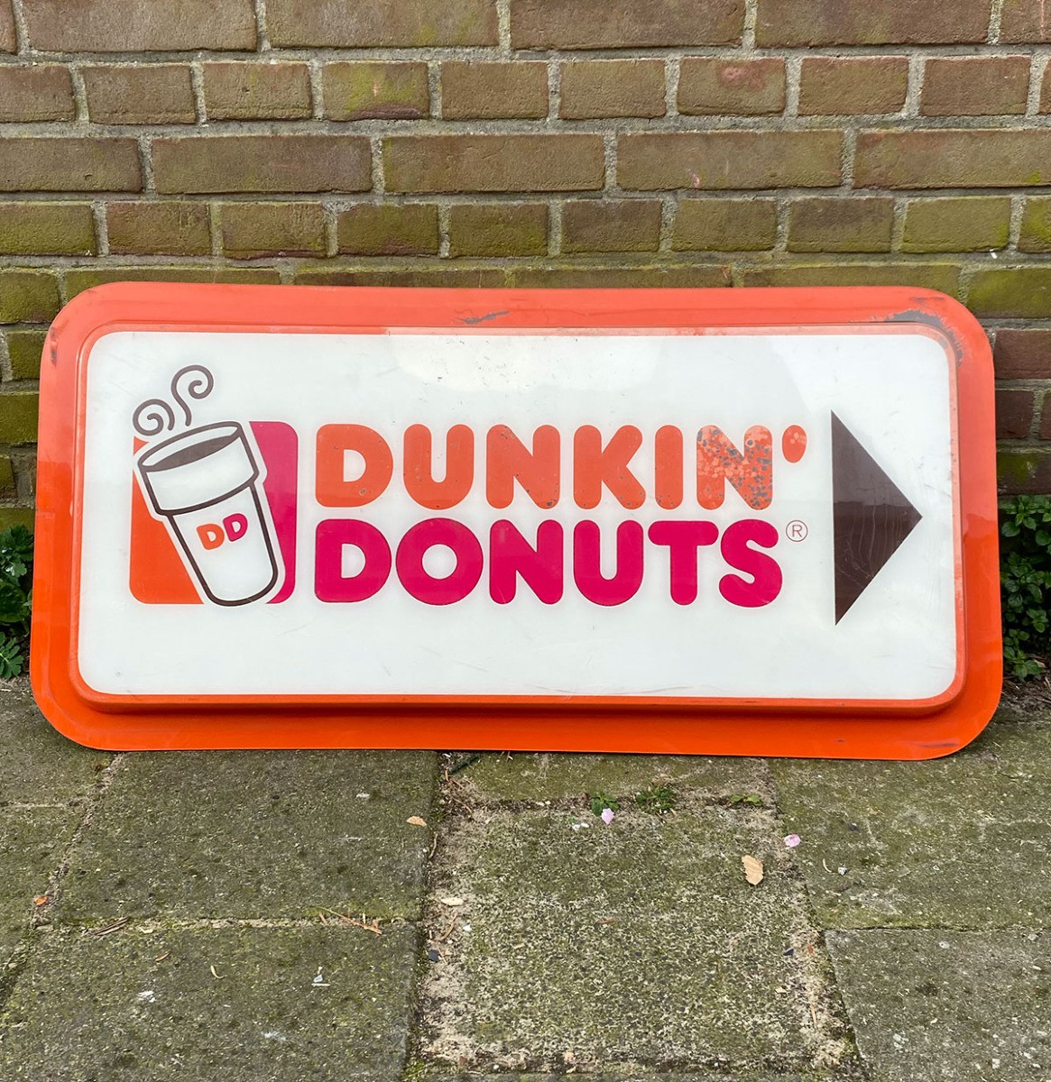 Dunkin Donuts Bord - 92 x 45cm - Origineel