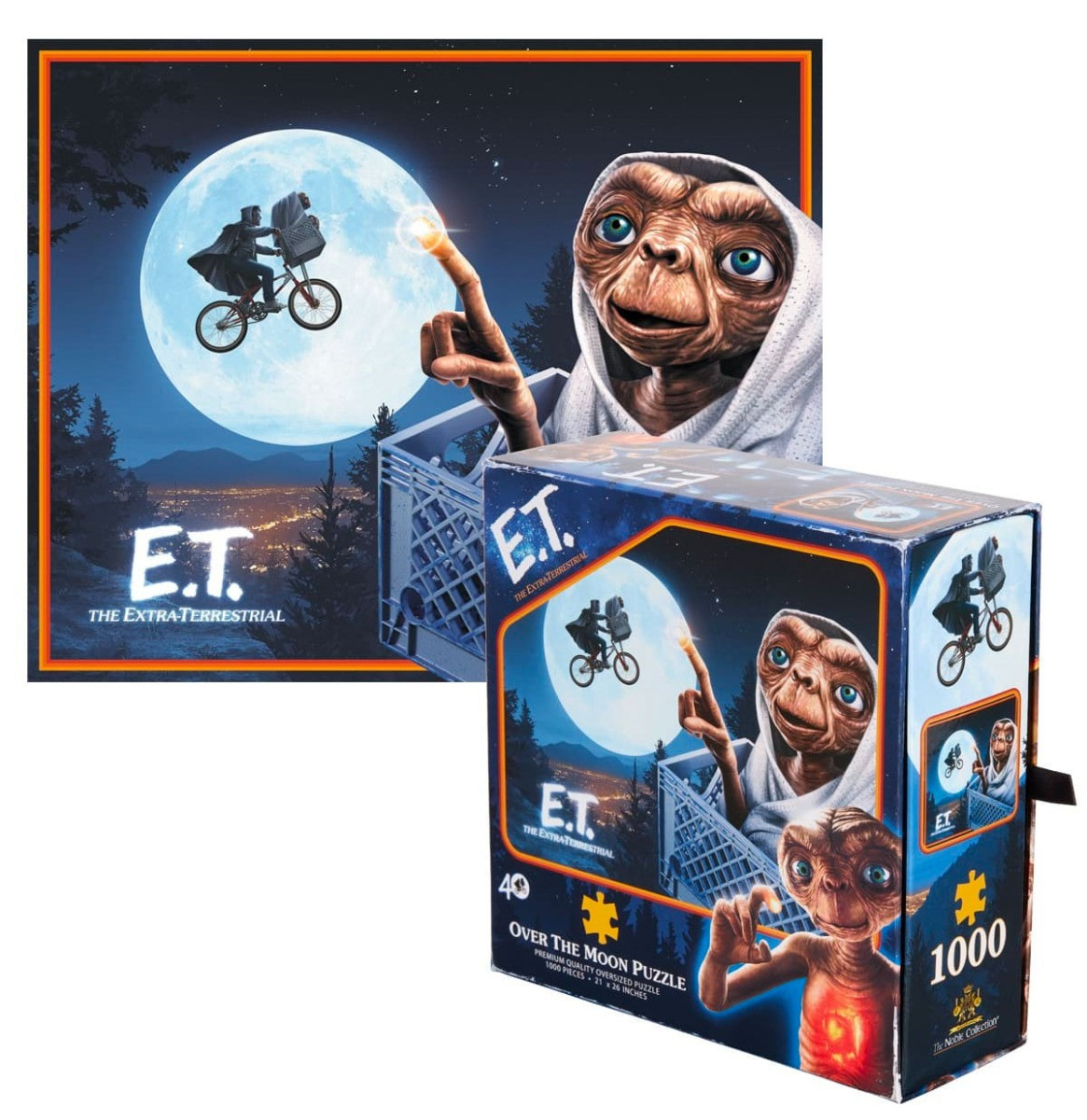 E.T. the Extra-Terrestrial: 40th Anniversary - Over the Moon 1000 Stukjes Puzzel