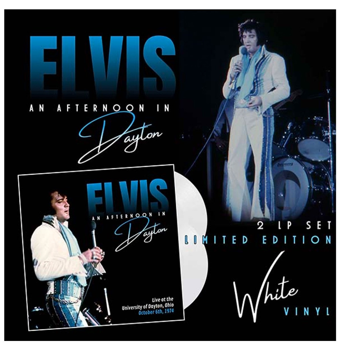 Elvis Presley - An Afternoon In Dayton 2-LP plus CD (Wit Vinyl)