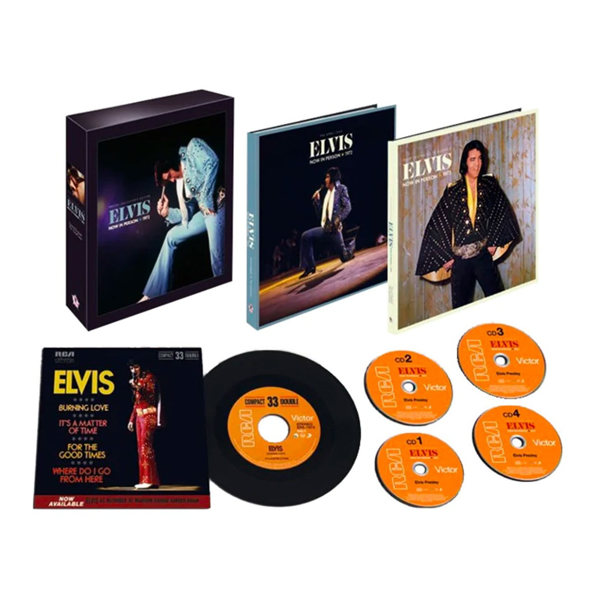 Elvis Presley: Now In Person 1972 Follow That Dream Boek en CD Set