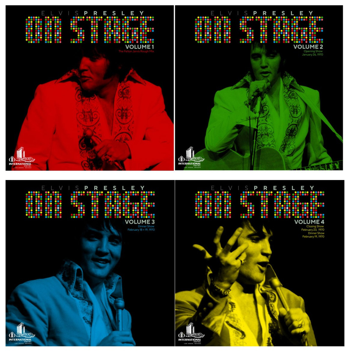 Elvis Presley - On Stage 1-4 Vinyl Gelimiteerd - Set van 4