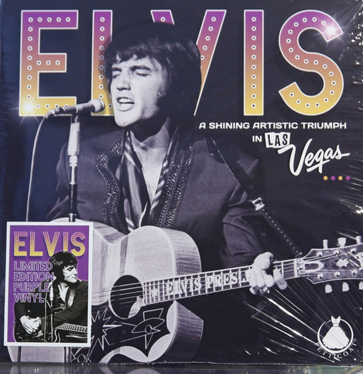 Elvis Presley - A Shining Artistic Triumph In Las Vegas (Paars Vinyl) LP + CD