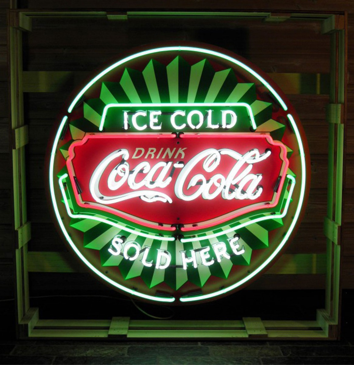 Coca-Cola Ice Cold Neon Verlichting XL 100 cm ø