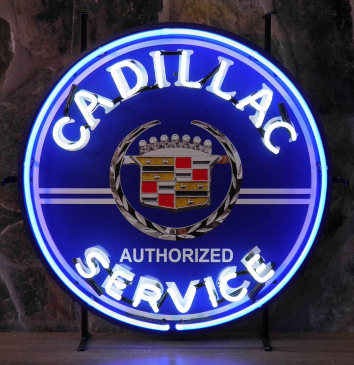 Cadillac Service Neon Verlichting 65 x 65 cm