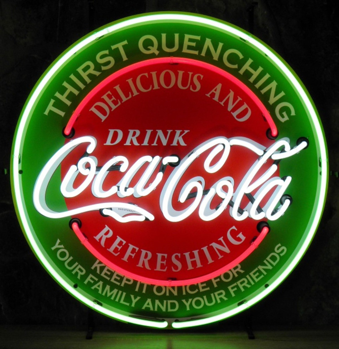 Coca-Cola Thirst Quenching Neon Verlichting 65 x 65 cm