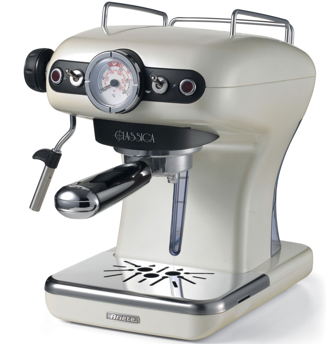 Ariete Retro Espresso Machine Pearl Classica