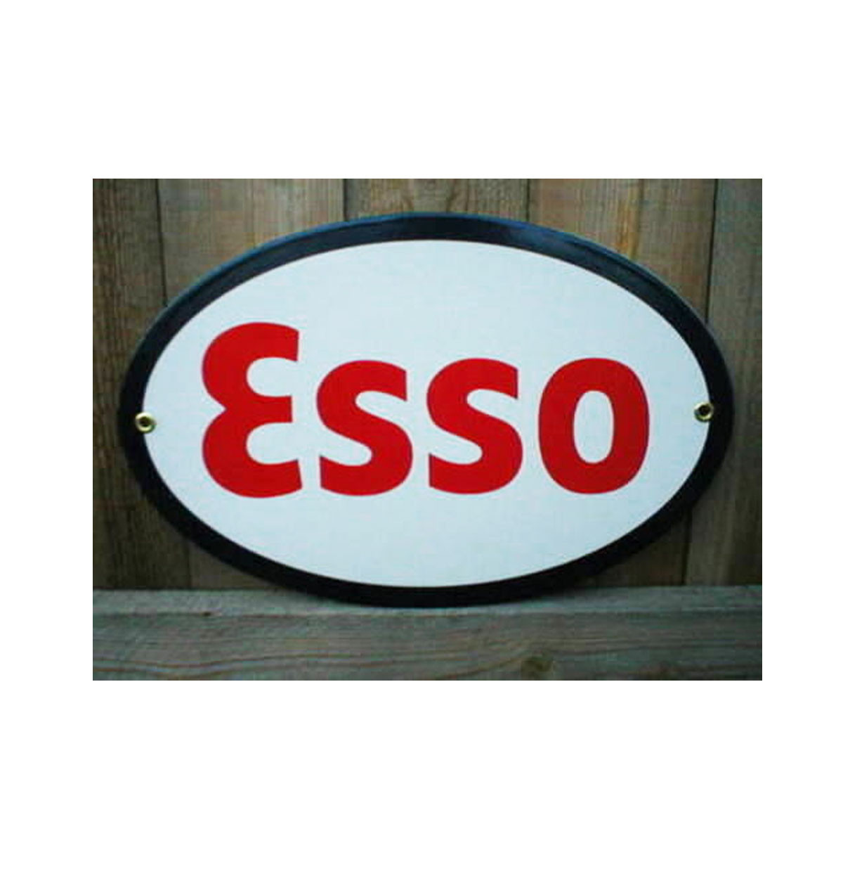 Esso Ovaal Emaille Bord 30 x 19 cm