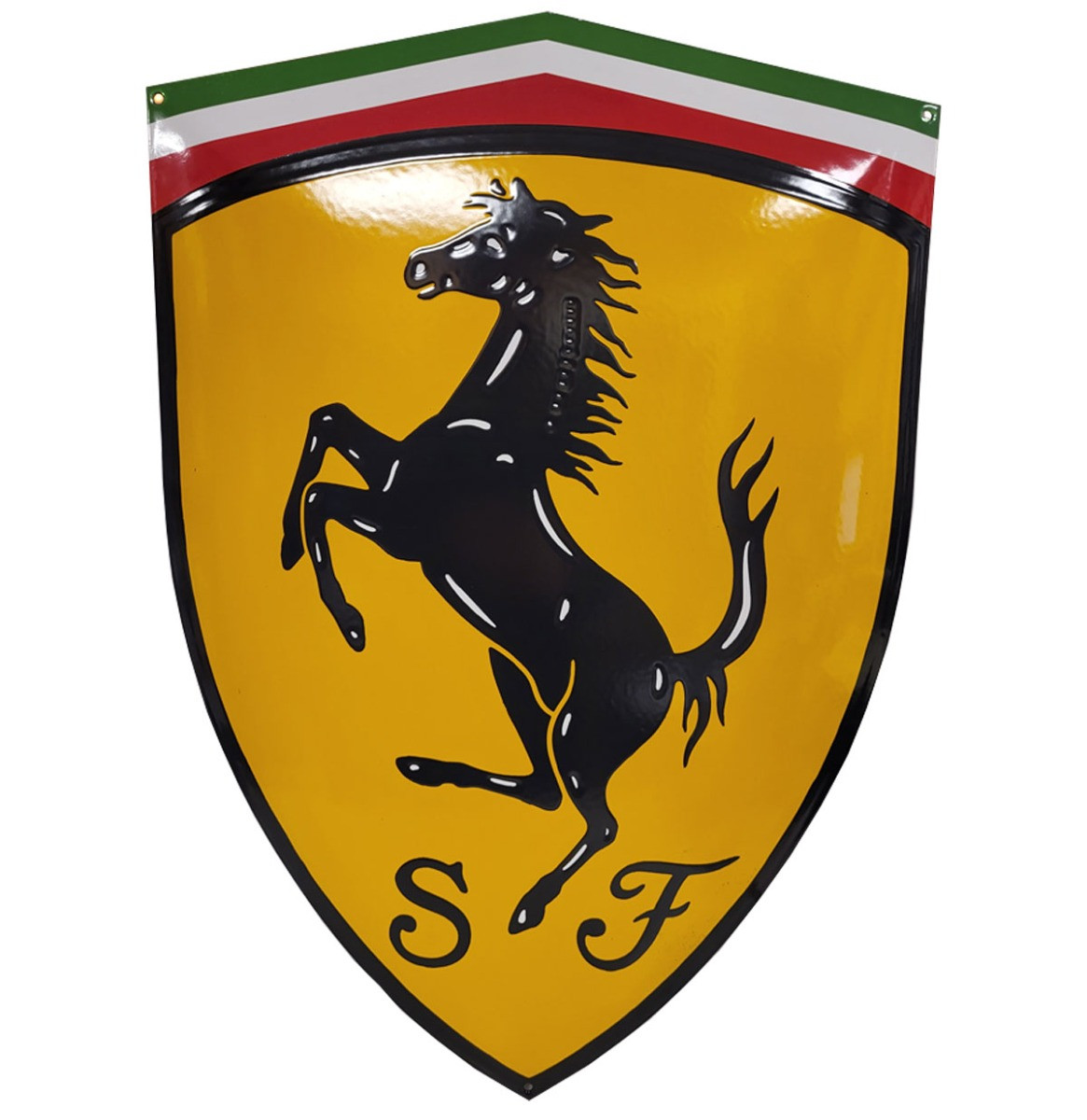 Ferrari Logo Emaille Bord - 65 x 46 cm