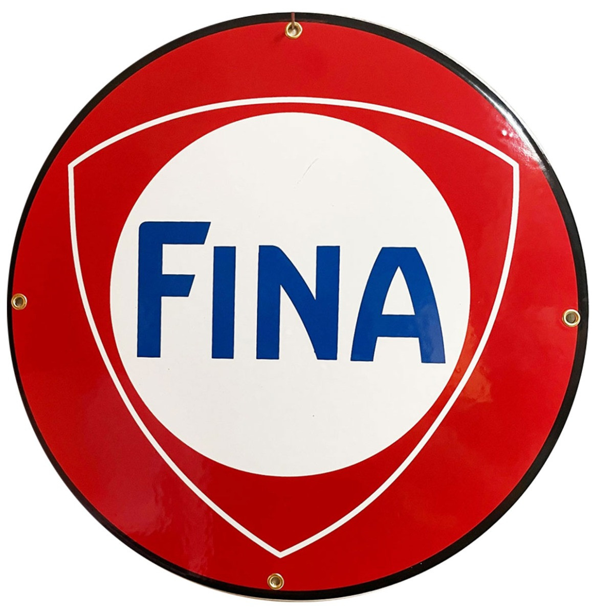 Fina Logo Rond Emaille Bord 30 cm