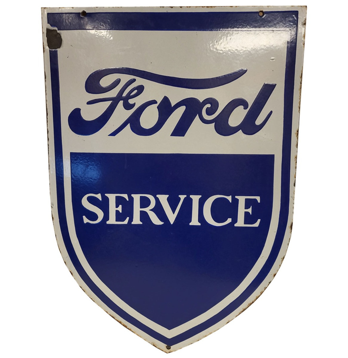 Ford Service Emaille Bord - Dubbelzijdig - Zwaar - 85 x 60 cm