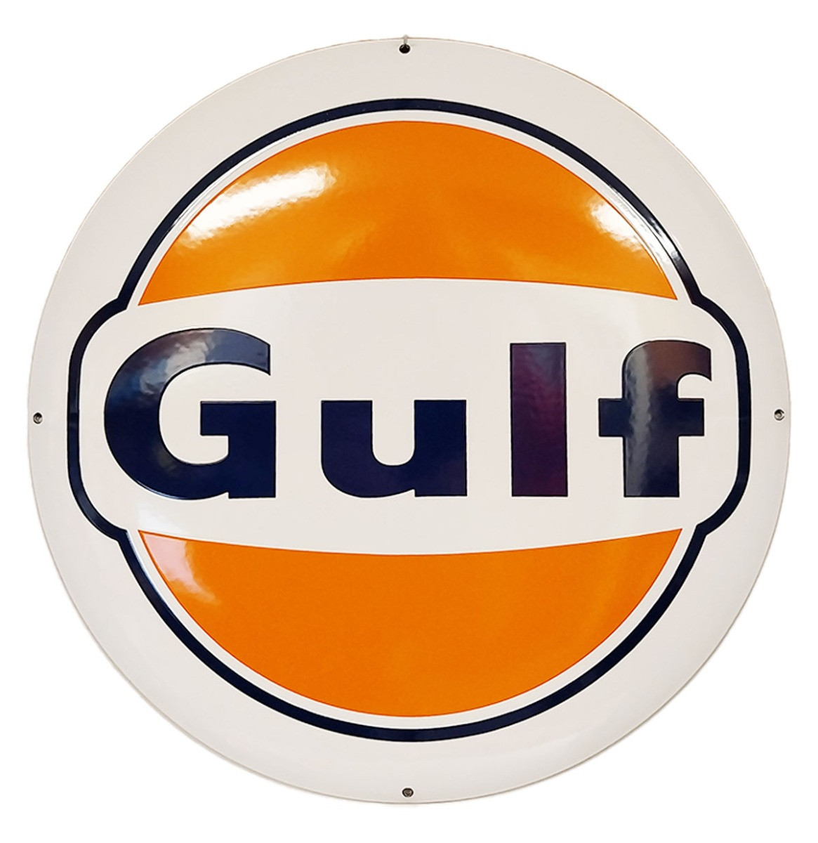 Gulf Logo Emaille Bord - 50cm