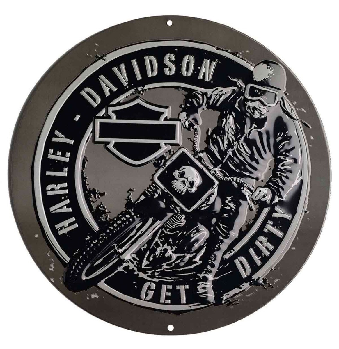 Harley-Davidson Get Dirty Metalen Bord