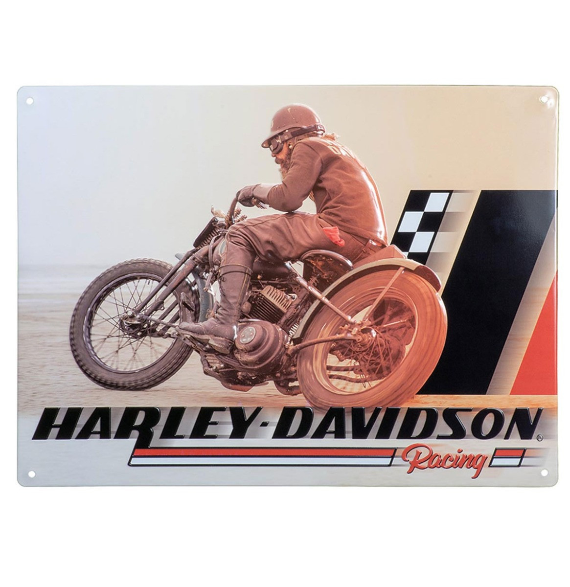 Harley-Davidson Beach Racer Tinnen Bord- 40 x 30cm