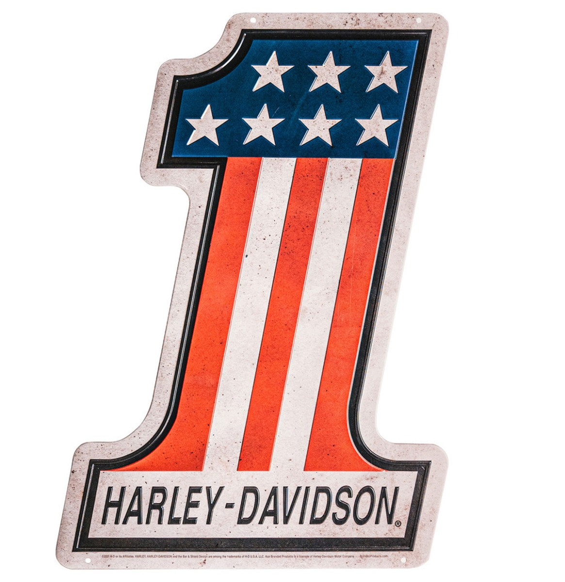 Harley-Davidson #1 Logo Metalen Bord