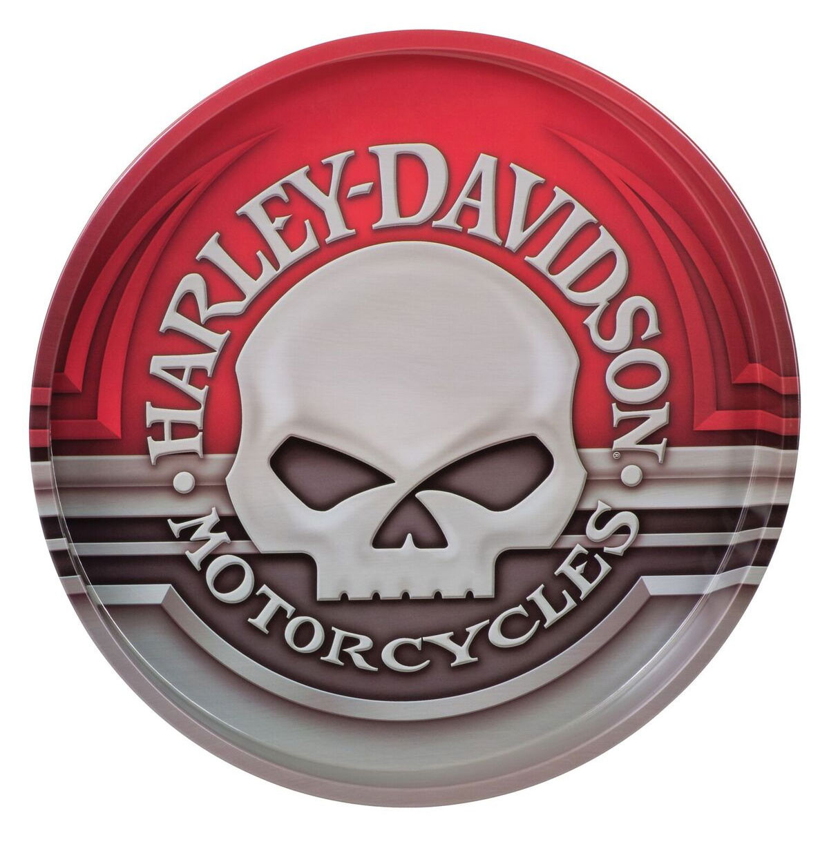 Harley-Davidson Schedel Tinnen Dienblad -LAATSTE KANS