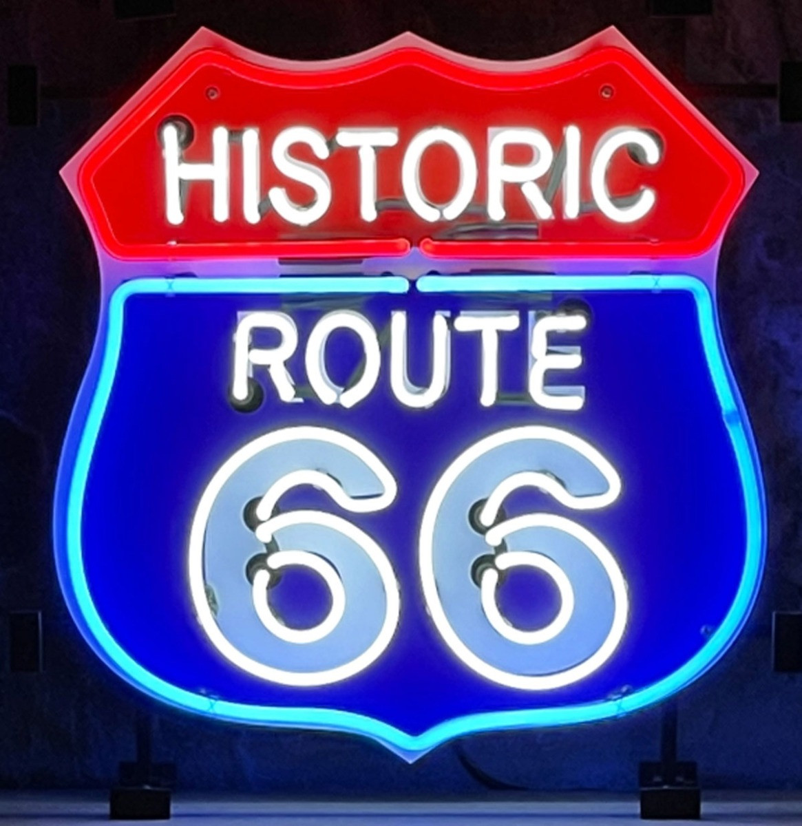 Historic Route 66 Neon 50 x 53 cm