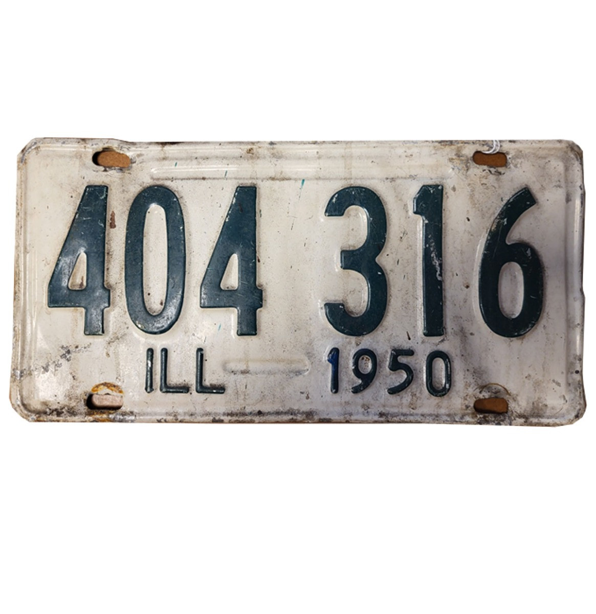 Illinois 1950 Kentekenplaat - Origineel